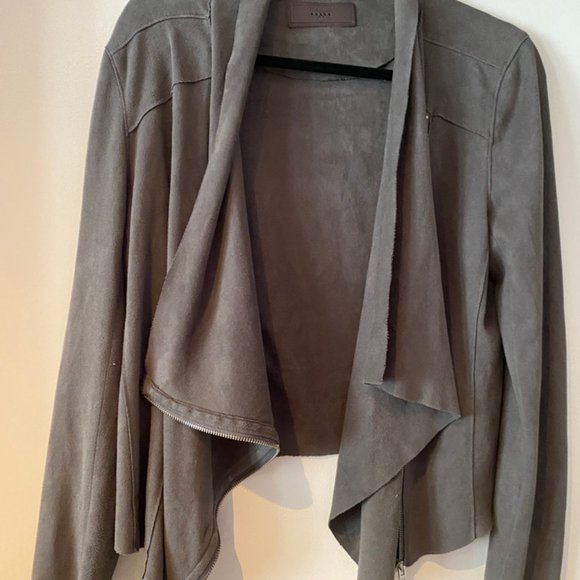 Faux Suede BlankNYC Drape Jacket! - Picture 3 of 4